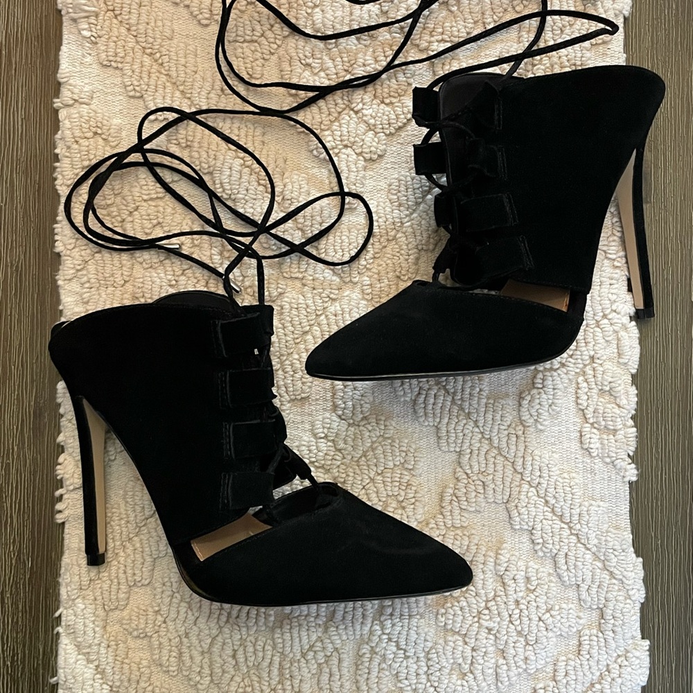 Steve Madden Suede Lace Up Heels